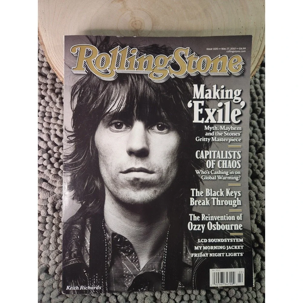 Rolling Stone Magazine May 27 2010 Issue 1105 Keith Richards Making-No Label